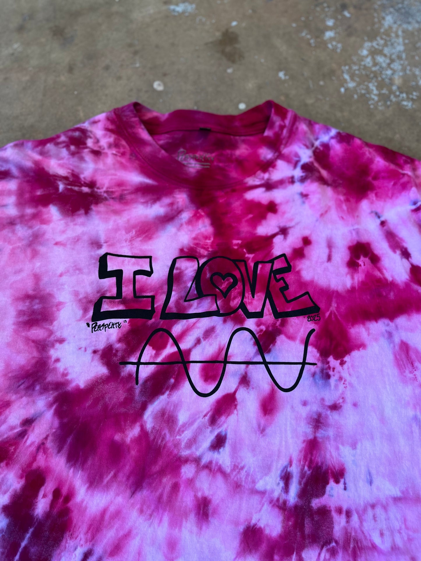 "I Love Sine Wavs" Tie Dye Tee